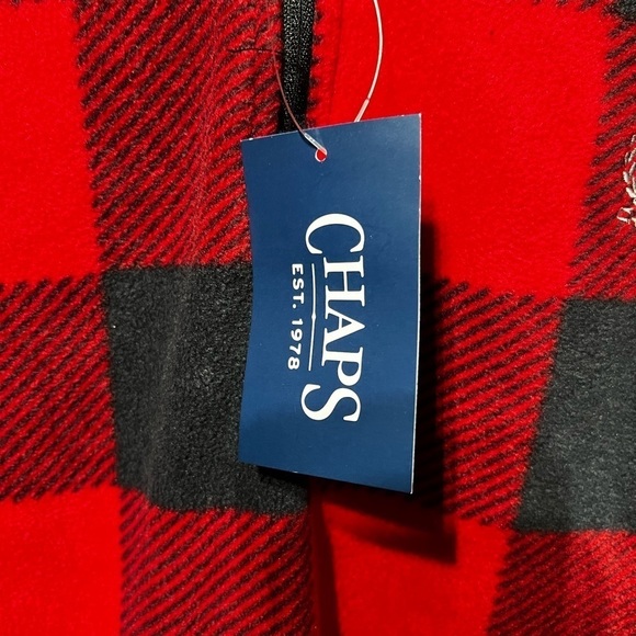Nwt- chaps-Men’s 1/4 zip, fleece top - Picture 3 of 6
